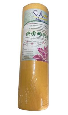 Рушники одноразові Softex Beauty помаранчеві гладкі 40х70см щільність 50г/м2 60В/40П (50 шт) *Одетекс*