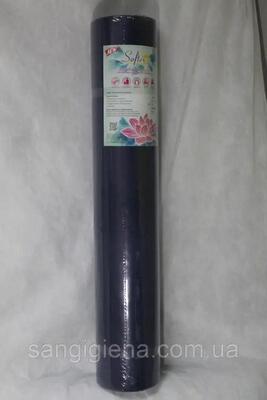 Простирадло одноразове Softex чорне щільність 23 г/м2 /0,8*100м/ *Одетекс*