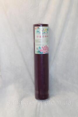 Простирадло одноразове Softex бордове щільність 23 г/м2 /0,6*100м/ *Одетекс*