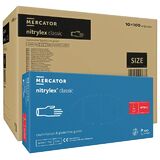 ОПТ (10 упаковок) Рукавички Nitrylex Classic blue розмір L нітрилові сині /100 шт (50 пар)/ *Mercator Medical*