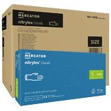 ОПТ (10 упаковок) Рукавички Nitrylex Classic blue розмір S нітрилові сині /100 шт (50 пар)/ *Mercator Medical*