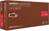 Перчатки латексные Comfort powder-free кремовые размер L /100 шт (50 пар)/ *Mercator Medical*