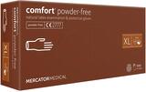 Перчатки латексные Comfort powder-free кремовые размер XL /100 шт (50 пар)/ *Mercator Medical*