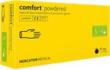 Рукавички латексні Comfort powdered кремові розмір S /100 шт (50 пар)/ *Mercator Medical* 