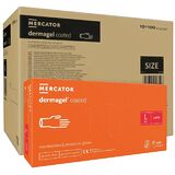 ОПТ (10 упаковок) Рукавички латексні Dermagel Coated кремові розмір L /100 шт (50 пар)/ *Mercator Medical*