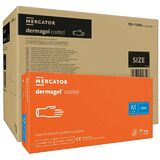 ОПТ (10 упаковок) Рукавички латексні Dermagel Coated кремові розмір M /100 шт (50 пар)/ *Mercator Medical*