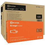 ОПТ (10 упаковок) Рукавички латексні Dermagel Coated  кремові розмір XL /100 шт (50 пар)/ *Mercator Medical*