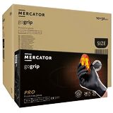 ОПТ (10 упаковок) Перчатки Gogrip Black размер L нитриловые чёрные /50 шт (25 пар)/ *Mercator Medical*