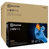 ОПТ (10 упаковок) Перчатки Gogrip Blue Long размер M нитриловые синие /50 шт (25 пар)/ *Mercator Medical*