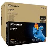 ОПТ (10 упаковок) Рукавички Gogrip Blue розмір M нітрилові сині /50 шт (25 пар)/ *Mercator Medical*