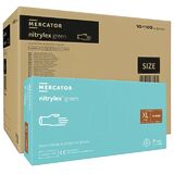 ОПТ (10 упаковок) Рукавички Nitrylex Green розмір XL нітрилові зелені /100 шт (50 пар)/ *Mercator Medical*