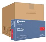 ОПТ (10 упаковок) Перчатки Hybrid+ размер L виниловые синие /100 шт (50 пар)/ *Mercator Medical*