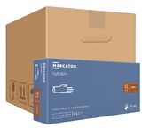 ОПТ (10 упаковок) Рукавички Hybrid+ розмір XL вінілові сині /100 шт (50 пар)/ *Mercator Medical* 