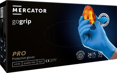 Перчатки Gogrip Blue размер XL нитриловые синие /50 шт (25 пар)/ *Mercator Medical*