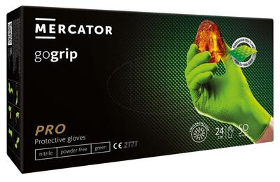 Перчатки Gogrip Green размер XXL нитриловые зеленые /50 шт (25 пар)/ *Mercator Medical*
