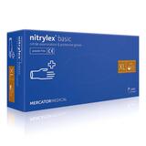 Перчатки Nitrylex Basic размер XL нитриловые тёмно-синие /100 шт (50 пар)/ *Mercator Medical*