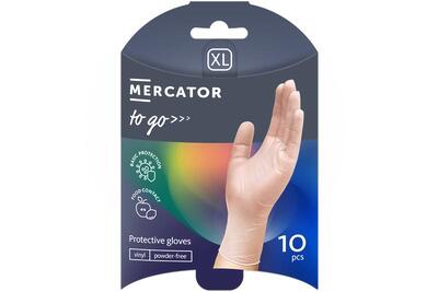 Рукавички вінілові Mercator To Go прозорі розмір XL /10 шт (5 пар)/ *Mercator Medical*