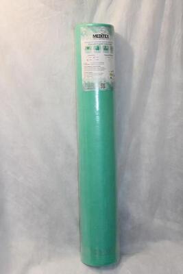 Простирадло одноразове Meditex м'ятне щільність 23 г/м2 /0,8*100м/ *Одетекс*