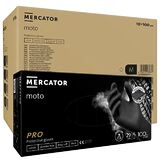 ОПТ (10 упаковок) Рукавички Ideall Nitrile Moto long розмір XL нітрилові чорні /100 шт (50 пар)/ *Mercator Medical*