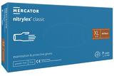 Перчатки нитриловые Nitrylex Classic blue a200 синие размер XL /100 шт (50 пар)/ *Mercator Medical*
