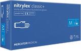 Перчатки нитриловые Nitrylex Classic+ синие размер M /100 шт (50 пар)/ *Mercator Medical*