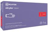 Рукавички нітрилові Nitrylex Classic violet фіолетові розмір L /100 шт (50 пар)/ *Mercator Medical*