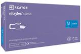 Рукавички нітрилові Nitrylex Classic violet фіолетові розмір M /100 шт (50 пар)/ *Mercator Medical*