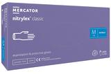 Перчатки нитриловые Nitrylex Classic violet a200 фиолетовые размер M /200 шт (100 пар)/ *Mercator Medical*