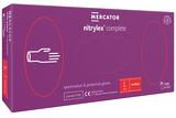 Рукавички нітрилові Nitrylex Complete лавандові розмір L /100 шт (50 пар)/ *Mercator Medical*