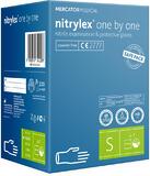 Перчатки нитриловые Nitrylex One by one синие размер S /200 шт (100 пар)/ *Mercator Medical*