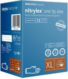 Перчатки нитриловые Nitrylex One by one синие размер XL /200 шт (100 пар)/ *Mercator Medical*