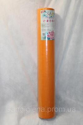 Простирадло одноразове Softex помаранчеве щільність 23 г/м2 /0,8*100м/ *Одетекс*
