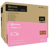 ОПТ (10 упаковок) Перчатки Nitrylex Pink размер XL нитриловые розовые /100 шт (50 пар)/ *Mercator Medical*