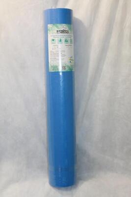 Простирадло одноразове Meditex темно-блакитне щільність 23 г/м2 /0,8*100м/ *Одетекс*