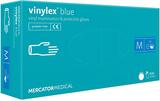Перчатки виниловые Vinylex Blue синие размер M /100 шт (50 пар)/ *Mercator Medical*