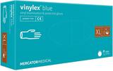Перчатки виниловые Vinylex Blue синие размер XL /100 шт (50 пар)/ *Mercator Medical*