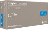Перчатки виниловые Vinylex powdered прозрачные размер M /100 шт (50 пар)/ *Mercator Medical*