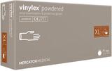 Рукавички вінілові Vinylex powdered прозорі розмір XL /100 шт (50 пар)/ *Mercator Medical* 