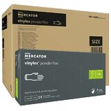 ОПТ (10 упаковок) Рукавички Vinylex powder-free розмір S вінілові прозорі /100 шт (50 пар)/ *Mercator Medical*