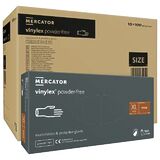 ОПТ (10 упаковок) Рукавички Vinylex powder-free розмір XL вінілові прозорі /100 шт (50 пар)/ *Mercator Medical*