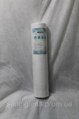 Простыня одноразовая Meditex белая плотность 23 г/м2 /0,6*100м/ *Одетекс*